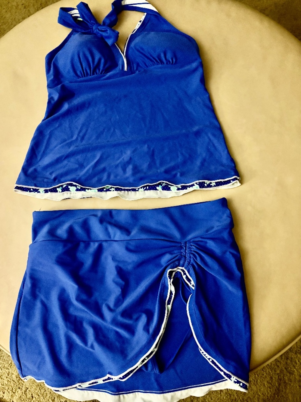 SWIM SUIT - SMALL - TWO-PIECE - ROYAL BLUE